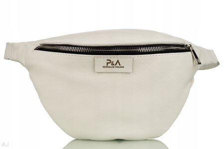 Saszetka damska skórzana S-PA biała