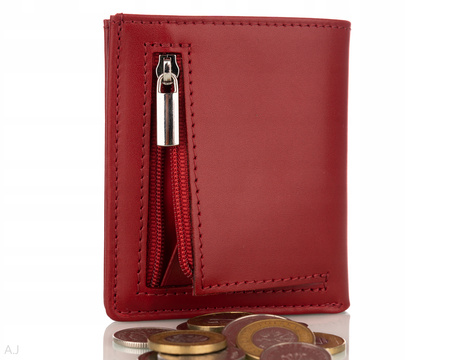 Portfelik damski skórzany Canaletto P-1031 czerwony