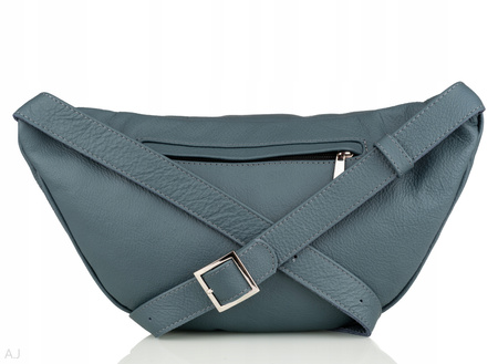 Saszetka damska skórzana S-PA L morski