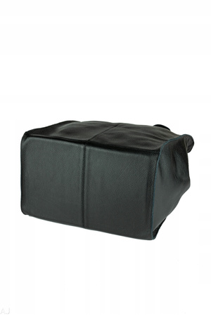 Worek damski skórzany T-EFE czarny