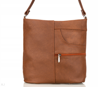 Torebka damska skórzana T-JD camel