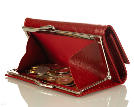 Portfel damski skórzany GB P-42 czerwony