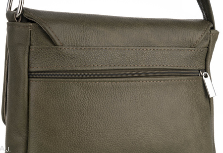 Torebka damska skórzana T-IW ciemna zieleń