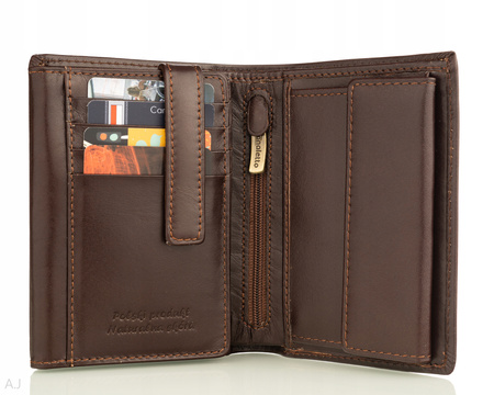 Portfel męski skórzany Canaletto P-1555 brązowy