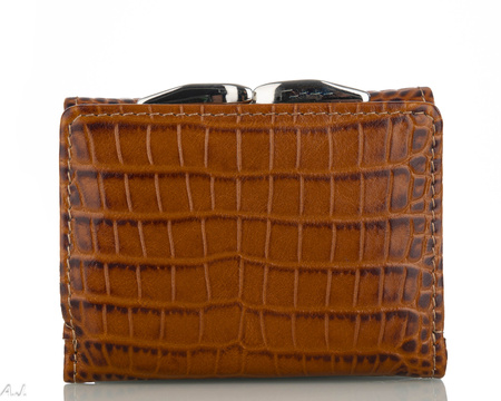 Portfel damski skórzany Canaletto P-2000 kroko brąz