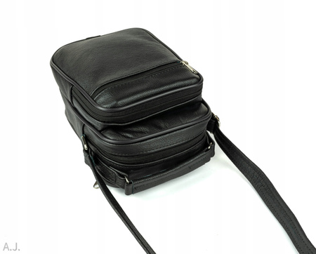 Torba męska skórzana T-EDE czarna