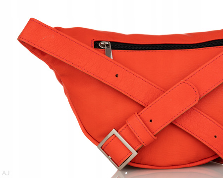 Saszetka damska skórzana S-PA koral