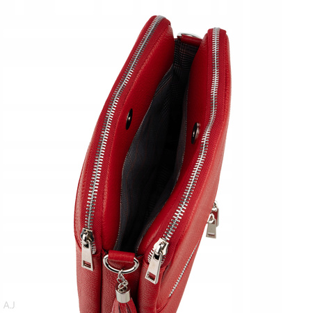 Torebka damska skórzana Canaletto T-840 czerwony