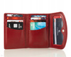 Portfel damski skórzany Canaletto P-1201 czerwony