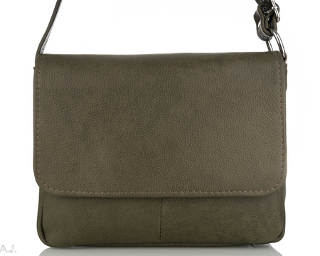 Torebka damska skórzana T-IW ciemna zieleń