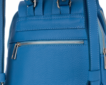 Plecak damski skórzany Canaletto PL-455 niebieski