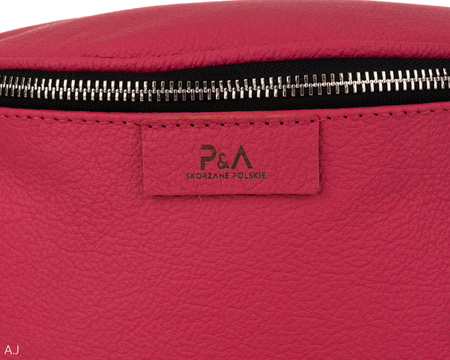 Saszetka damska skórzana S-PA fuksja