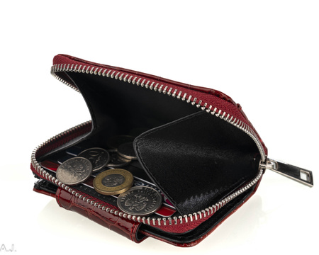 Portfel damski skórzany Canaletto P-1023 czerwony