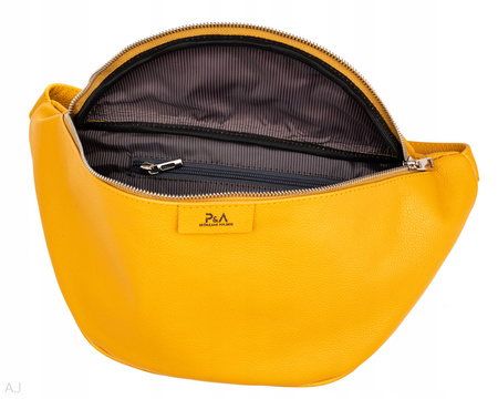 Saszetka damska skórzana S-PA L żółty