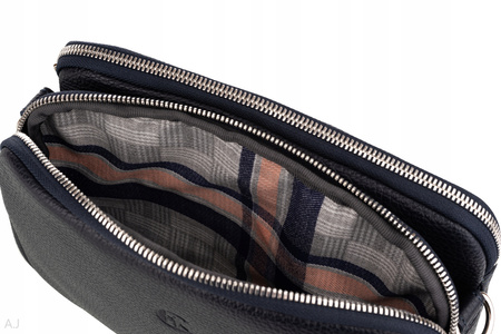 Torebka damska skórzana Canaletto T-830 granatowy