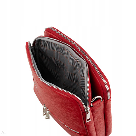 Torebka damska skórzana Canaletto T-840 czerwony