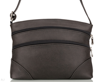 Torebka damska skórzana T-ZOWA brąz