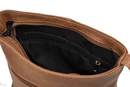 Torebka damska skórzana T-LL brąz