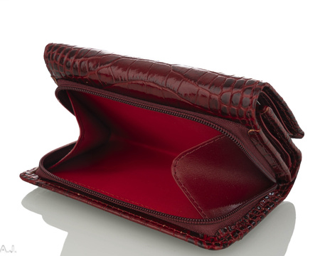 Portfel damski skórzany Canaletto P-1225 czerwony