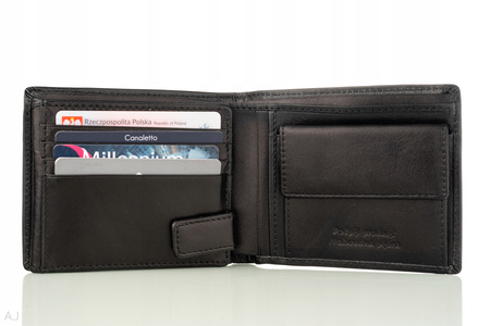 Portfel męski skórzany Canaletto P-1501/S czarny
