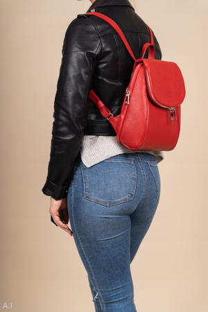 Plecak damski skórzany Canaletto PL-455 niebieski