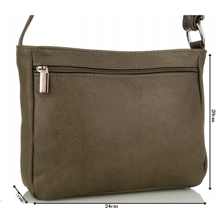 Torebka damska skórzana T-IWBA oliwka