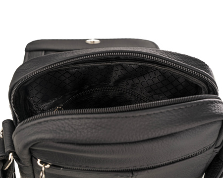 Listonoszka męska skórzana T-MKL czarny