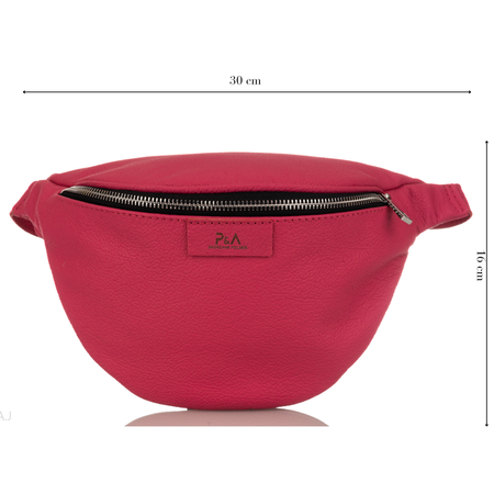 Saszetka damska skórzana S-PA fuksja