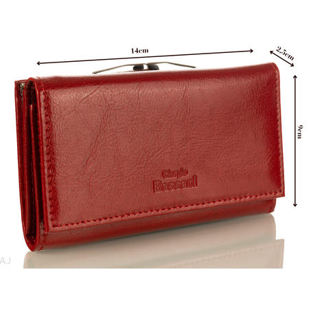 Portfel damski skórzany GB P-42 czerwony