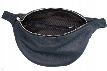 Saszetka damska skórzana S-PA granatowa