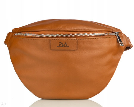 Saszetka damska skórzana S-PA camel