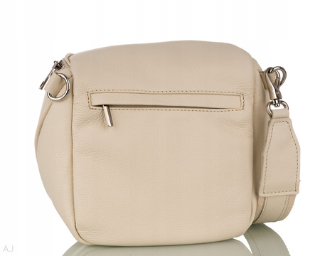 Torebka damska skórzana T-BAL kremowy