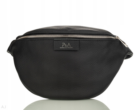 Saszetka damska skórzana S-PA czarna