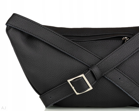 Saszetka damska skórzana S-PA L czarny