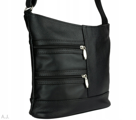 Torebka damska skórzana T-LL czarny