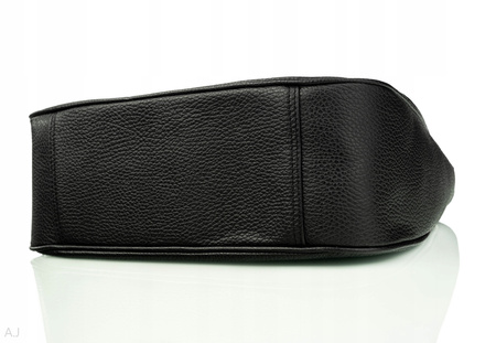 Torebka damska skórzana z klapką Canaletto T-752 czarna