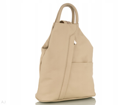 Plecak damski skórzany PL-LED beż