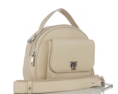 Torebka damska skórzana kuferek Canaletto T-727beż