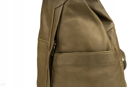 Plecak damski skórzany PL-JOA ciemna zieleń