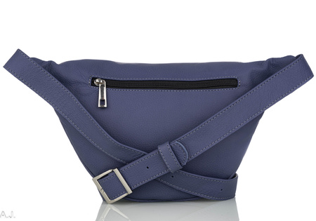 Saszetka damska skórzana S-PA jasny fiolet