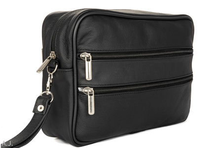 Saszetka męska skórzana S-MICHB1 Czarna
