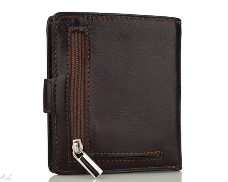 Portfel skórzany damski P-1042 braz