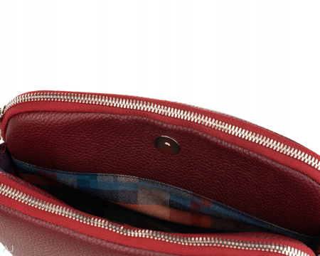 Torebka damska skórzana Canaletto T-840 bordowy