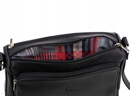 Torebka damska skórzana Canaletto T-812 Czarna