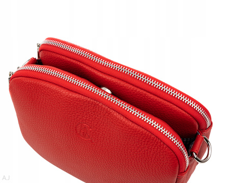 Torebka damska skórzana Canaletto T-835 czerwony