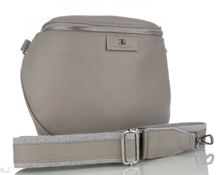 Torebka damska skórzana T-BAL JASNY POPIEL