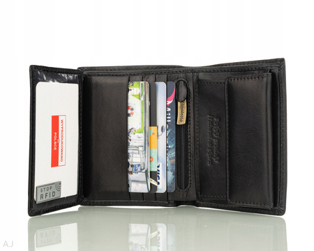 Portfel męski skorzany Canaletto P-1104 czarny