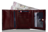 Portfel damski skórzany BajuBaj P-2003 bordo lakierowane