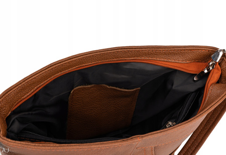 Torebka damska skórzana T-JD camel