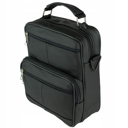 Torba męska skórzana T-16 czarna